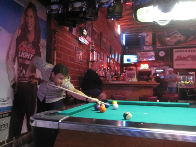 Pool at the small town pub